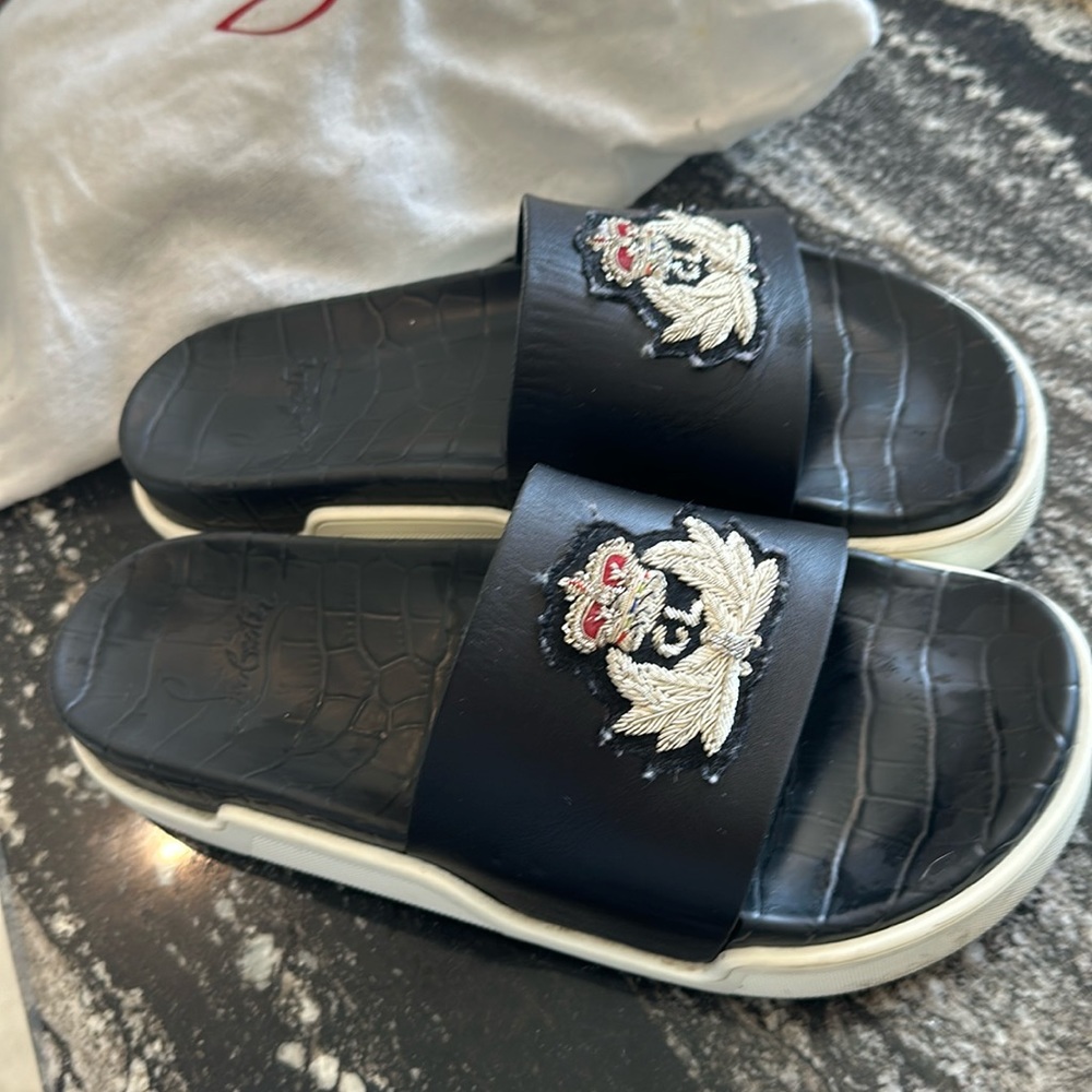 Christian Louboutin slides black